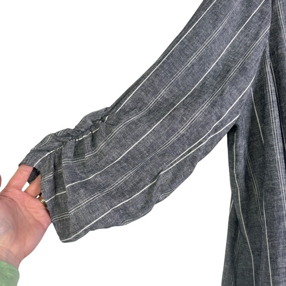 Lane Bryant NWT The Bryant Blazer Pinstripe Gray Plus Size 24 Career Business - Picture 6 of 16